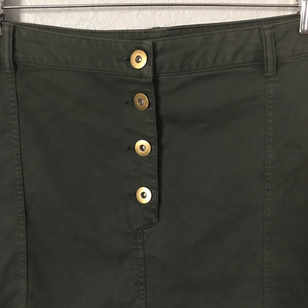 Banana Republic Button Front A-Line Skirt - Picture 5 of 7
